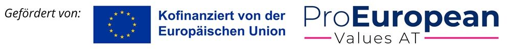 Logos von EU, Pro European Values